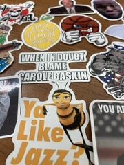 Lot of 21 ea Funny Joke Meme STICKERS – Random Memes Comedy Pop Culture Food Etc