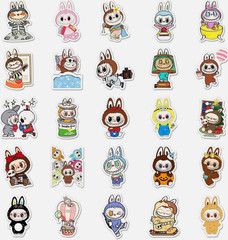 LOT OF 10 PCs Random LABUBU friends cartoon character monster devil decals USA