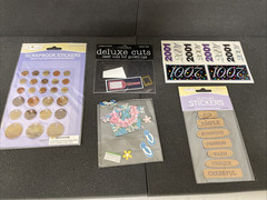 Lot of 50 Large Scrapbooking Lot Stickers Dimensional Stickers Stickers Cut outs