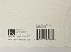 BOTANICAL FRAME Die-Cuts (3pc)8.5”x11”K&Company •Memories•Delight•Flowers•