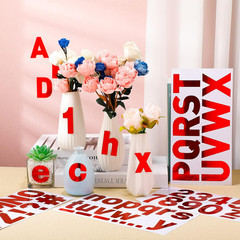 232 Pieces 24 Sheets Red Letter Stickers Large Bulletin Board Letters for Classr