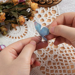 320 Pcs Butterfly Stickers Set Transparent Colorful Butterflies Stickers Decals