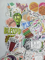 Inspirational Christian Stickers for Water Bottle, Laptop, Bible Verses, 300 pc