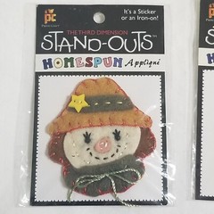 NEW Lot 6 Stand Outs Sticker Applique Iron On Easter Fall Halloween Bunny Ghost