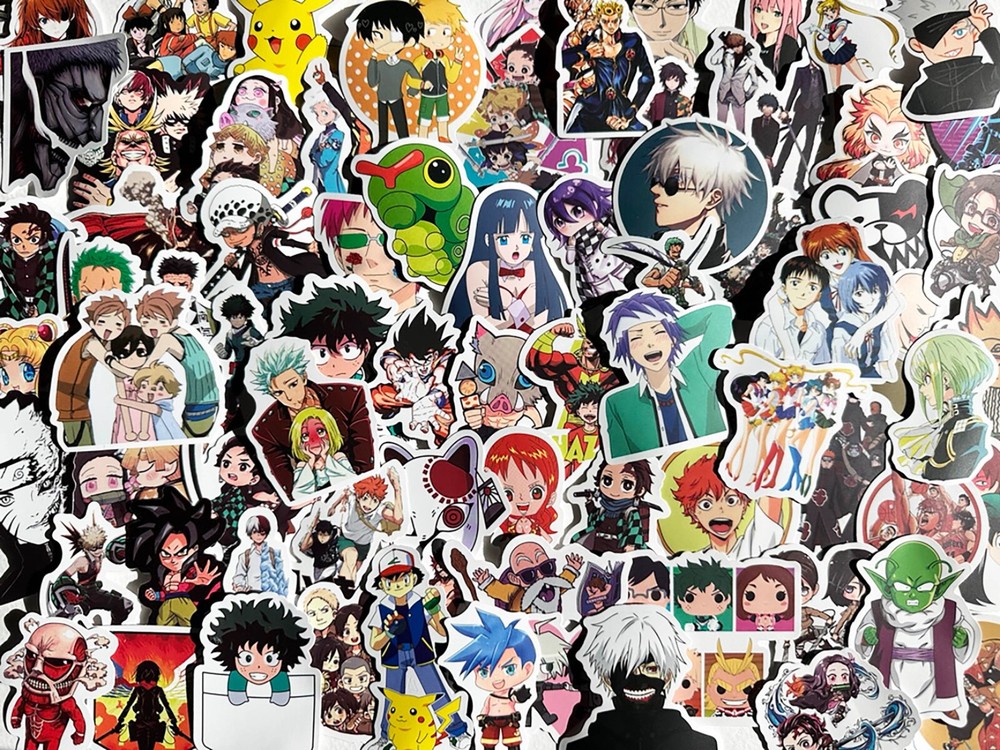 50pcs ANIME mix stickers, TV Show, Japanese, Anime, party favors, crafts