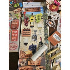 Multi-Brand Scrapbook Sticker Lot Mixed Themes Multicolor Craft Die Cuts