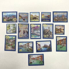 Italy Washi Paper Stamp Stickers Venice Florence Travel Journal Scrapbook