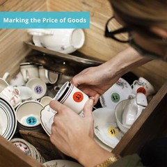1400 Pcs Colored Dot Stickers 3/4 Inch Round Color Coding Labels 10 Color Cir…
