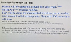 50 pcs Clear Transparent Retail Package Seals 1 INCH round Circle Seal Sticker