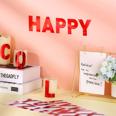 232 Pieces 24 Sheets Red Letter Stickers Large Bulletin Board Letters Poster Sti