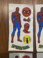 Rare Vintage Spider Man Marvel Comics Super Hero Puffy Stickers Lot Prism DC New