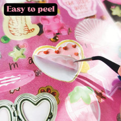 PRSTINCOL Vintage Sweetheart 2 in 1 Sticker Book Set, Includes Vintage and Sweet