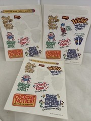 Vintage 80s 90s Stickers LOT Hallmark Suzy Zoo visits Current cartoon characters