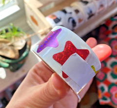 Sparkly Stars Sticker Roll: Roll Of 500 1 Inch Multicolor Star Stickers