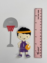 Paper Football, Baseball, Basketball, Tennis Die Cut Scrapbooking Embellishments