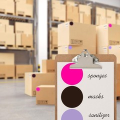 Vibrant 3 Inch Fluorescent Pink Circle Stickers – 500 Count for Easy Labeling