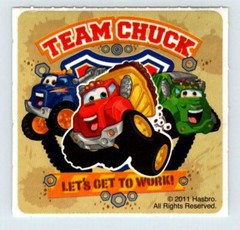 Smile Makers Sticker TEAM CHUCK TONKA TRUCK 2.5″ X 2.5″ Sticker SD39