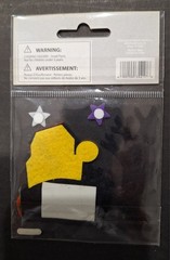Halloween Felt Stickers of Black House with orange roof and Pumpkin – 3 pieces