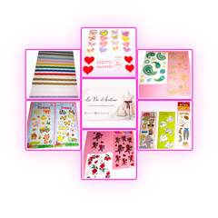 Huge Lot 18 Sheets Variety Stickers Mixed Bundle Scrapbooking Kids Crafts Disney