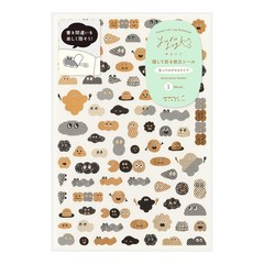DESIGNPHIL MIDORI sticker «Yurulog» (1 sticker) Camouflage Petit Monster Pattern