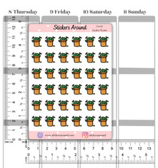 Garden Waste Icon Planner Sticker, Garden Chores, Calendar & Journal Stickers