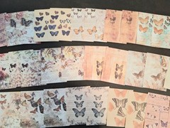 Retro Material Pack 100 Pc Scrapbooking JJ Supplies Butterfly Dance Chapter