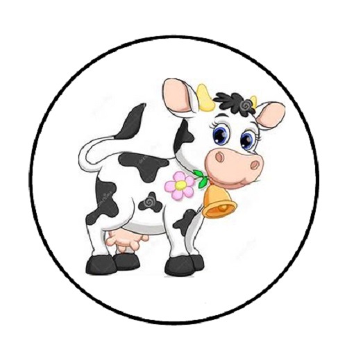 48 Cute Cow!!! ENVELOPE SEALS LABELS STICKERS 1.2″ ROUND