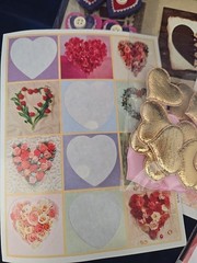 Valentine Hearts Scrapbooking Sticker Lot Of 5