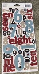HUGE CLOUD 9 DESIGN CARDSTOCK DOG 123 NUMBERS & WORDS *