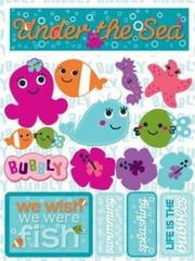 Reminisce Signature Series 3-Dimensional Sticker, Under the Sea