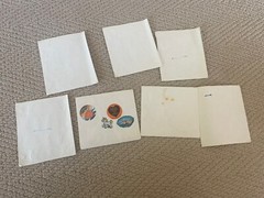 Vintage 1983 OAA Inc Cabbage Patch Kids Incomplete Sheet Of Puffy Stickers
