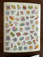 Vintage 80’s or 90’s 4 X STICKERS SHEET RARE Htf Excellent Foil Leaves