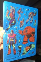 vintage Stickers,space Aliens Monsters Shiny Mylar Foiled Rare 1 Sheet 3m 1990