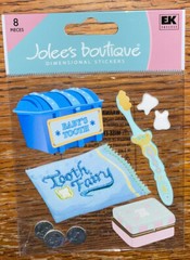 RARE Jolees Baby’s 1st Teeth Tooth Fairy Brush Money Box Toddler Infant Stickers
