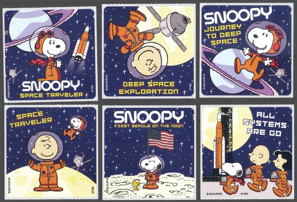 Stickers – Peanuts *Snoopy In Space* – Any Occasion CL003