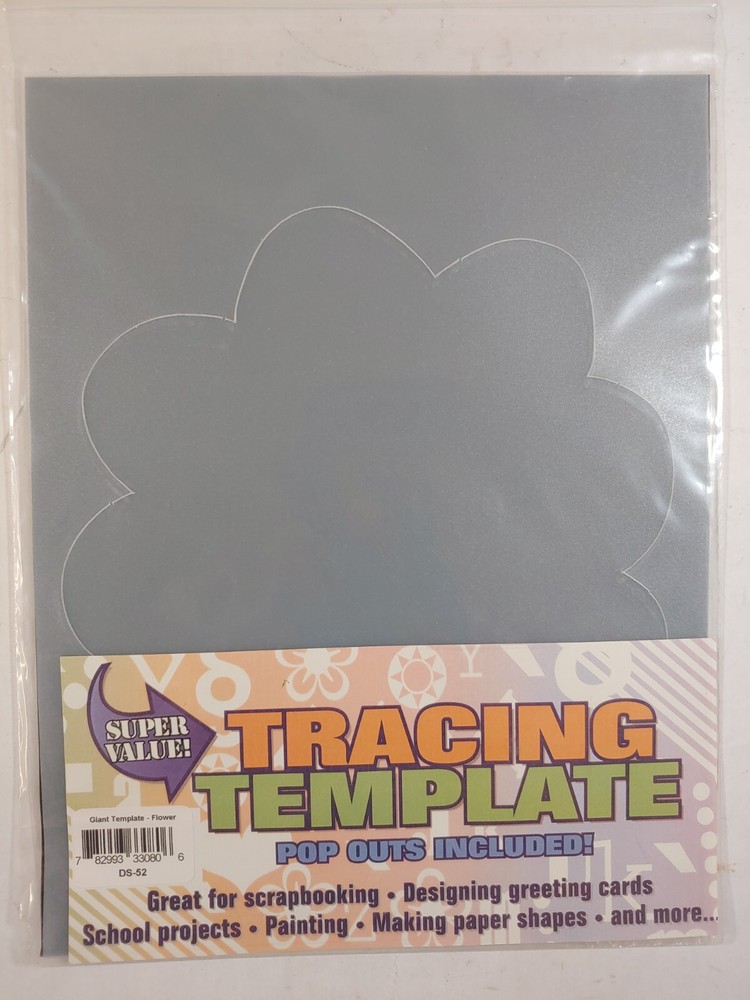 FLOWER, Giant Tracing Template DS-52 Pop Out included