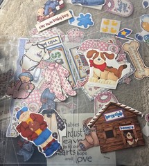 Large Scrapbooking Sticker Ephemera Lot School Baby Holiday Plus Binder Sleeves