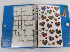 Vintage Stickopotamus Colorful 6-Ring Binder 12 Sticker Pages Scrapbook