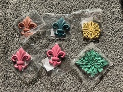Fleur De Lis 3D Crafts Accessories Lot By Art Minds