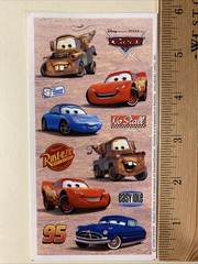 CARS Sticker Sheet Scrapbook Planner Craft Stickers DISNEY Pixar