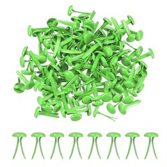 250Pcs Brads Paper Fasteners, 4.5×8 mm Metal Round Head Split Pins, Green