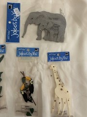Zoo Animals Trip to the Zoo Monkey Giraffe Elephant Jolee’s Scrapbook Lot NEW