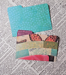8 Mini File Folders Scrapbook Junk Journal Card Making Crafts Artsy Patterns