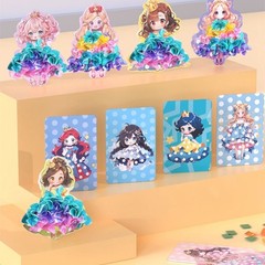 Princess Dress up Poking Book Girl Fun Puncture Poking Book 3-8 Years Children