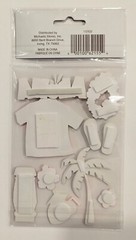 Hawaii Tropical Beach Vacation Luau Aloha Scrapbooking Stickers Recollections