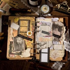 85 Vintage Stickers Mixed Material Paper Junk Journal Planner Scrapbook Crafts