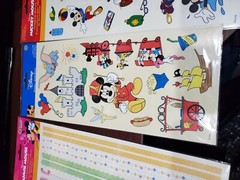 6 lot NIP Sandylion 3 Big 5.5×12” Mickey & Disneyland & Minnie Borders & 3 Small