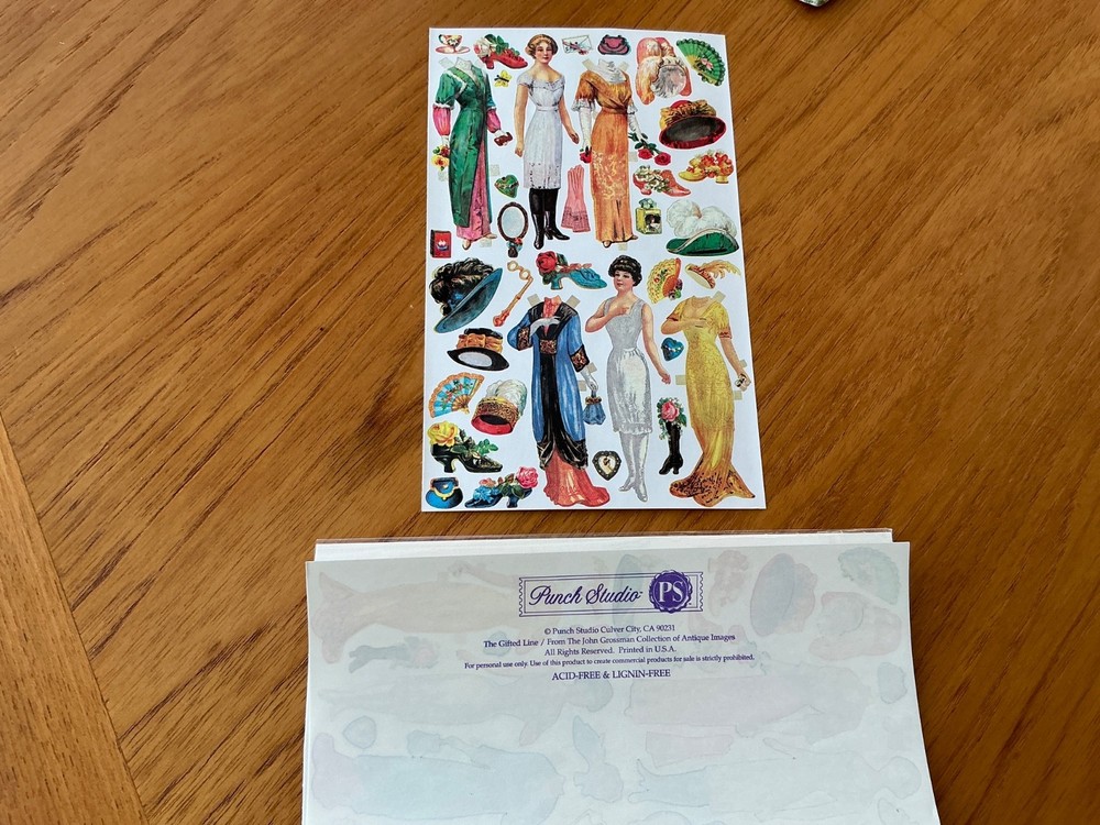 Punch Studio, The Gifted Stickers – Victorian Paper Dolls, #53330S