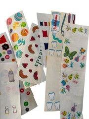 Vintage Sandy Lion Alphabet Letter Sticker Roll Animal Seasonal Sports Baby Lot
