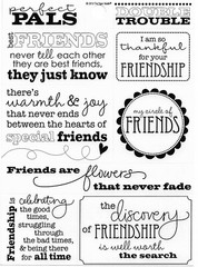 Perfect Pals Thankful Friend Friends Phrase Scrapbook Card Craft Stickers